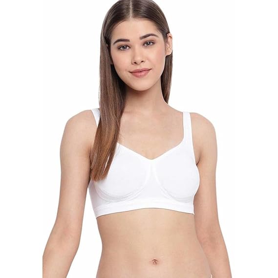Enamor Encircle Side Shaping Lift Cotton Everyday Full Support Bra – Wide Straps, Non-Padded, Wirefree, Full Coverage A142